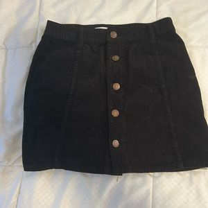 Black corduroy billabong skirt
